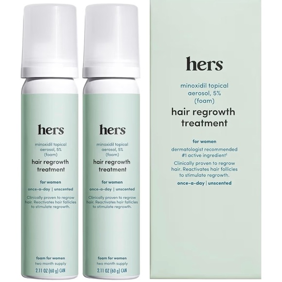 Hers Minoxidil Hair Regrowth Treatment for Women - Foam - Picture 3 of 9